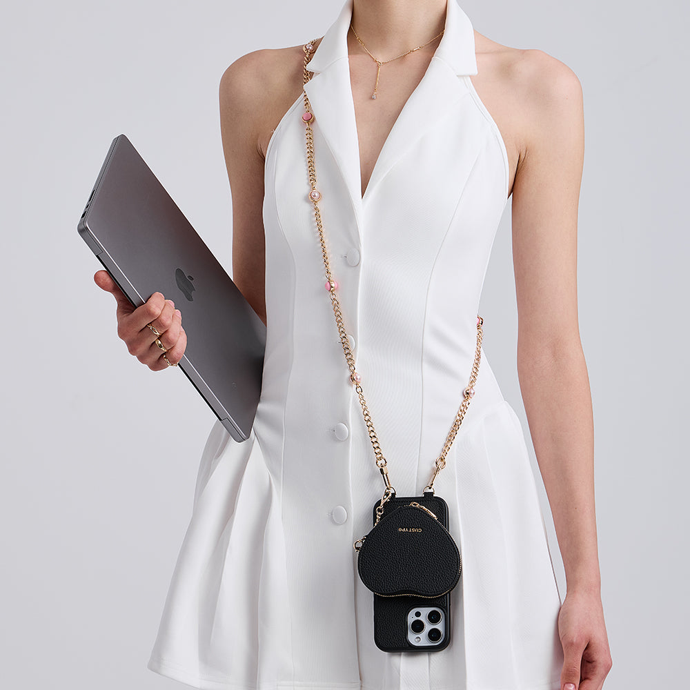 Custype iPhone 14 Pro Max Crossbody Cases with Strap and Card