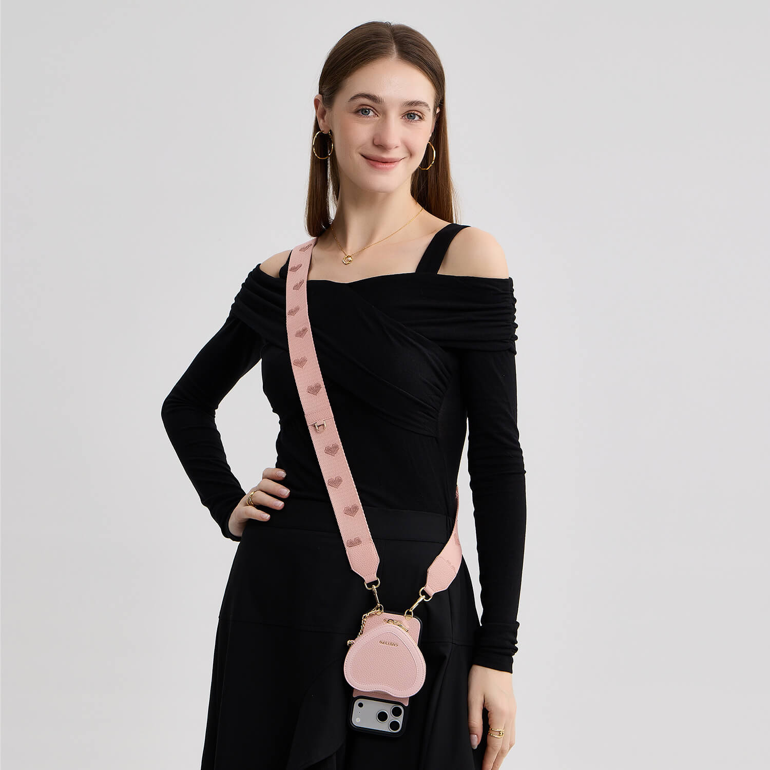 Custype All Crossobody ウォレット iPhone ケース & Samsung 携帯