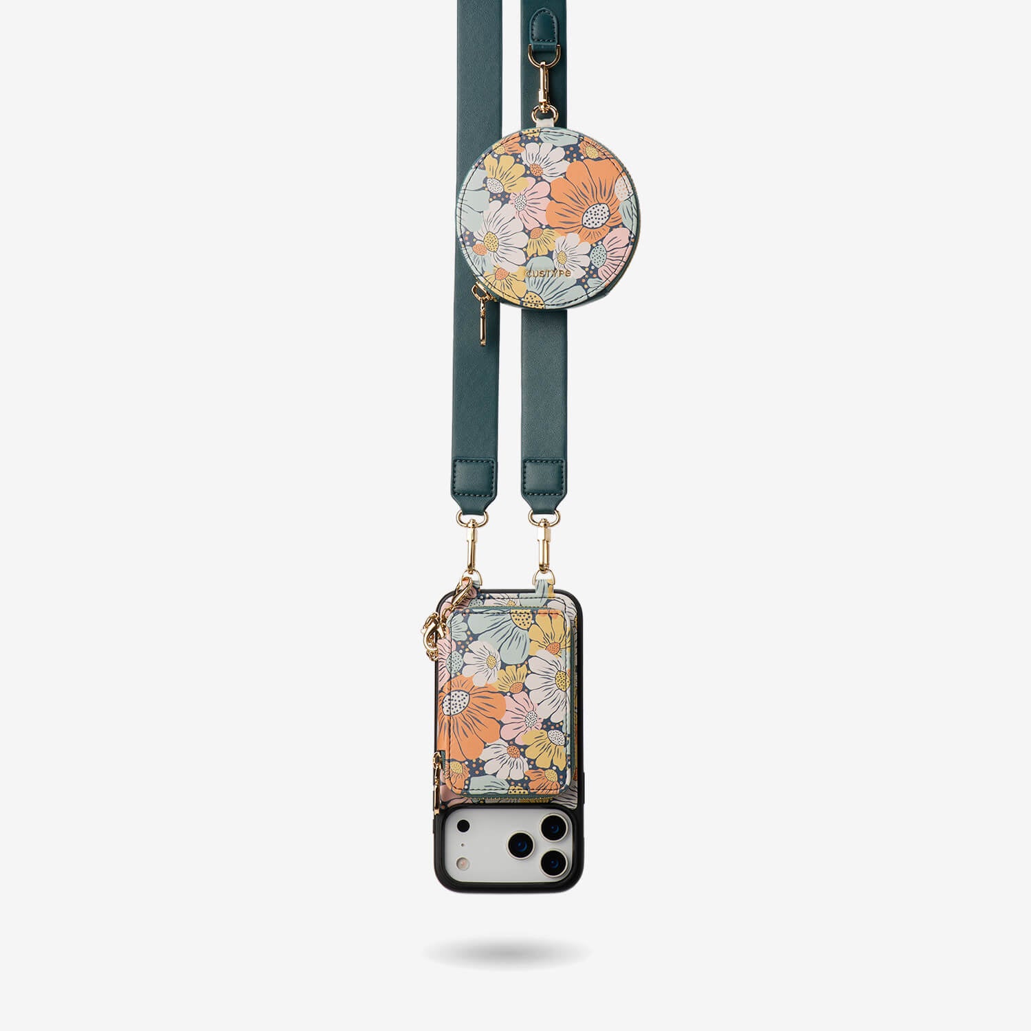 Sara Torabi- Plant Theme Designer Crossbody Phone Case with Wallet