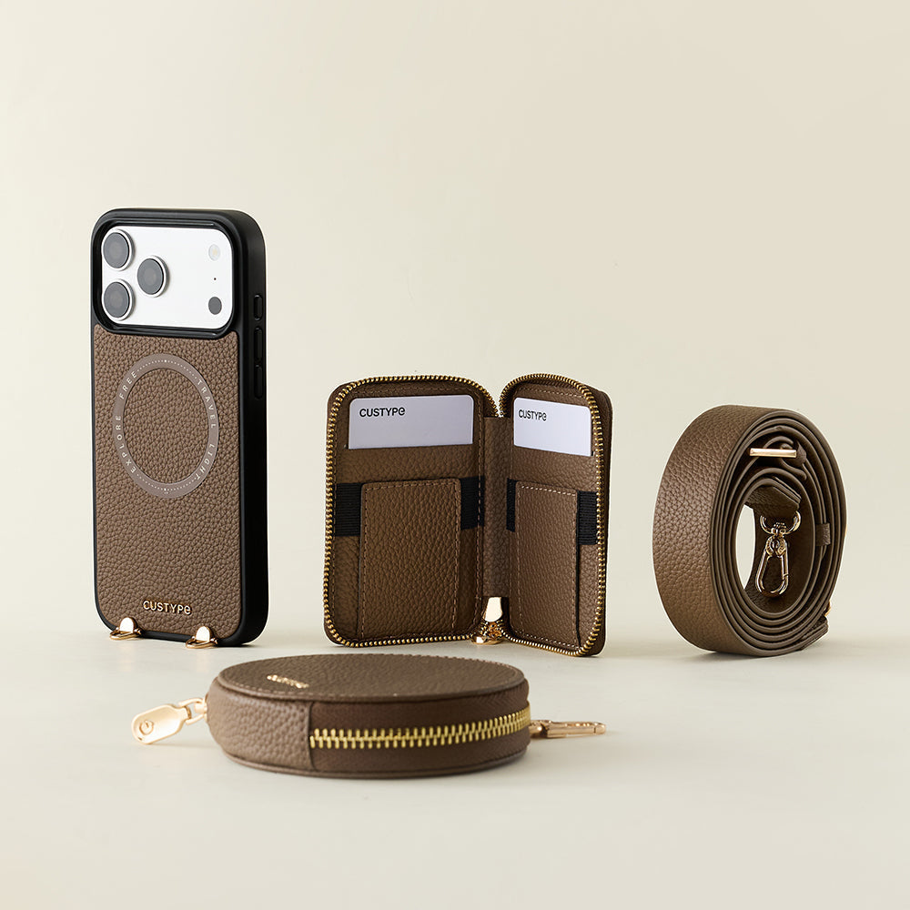 iPhone 18 Pro Max MagSafe Case with Crossbody Strap & Pouch