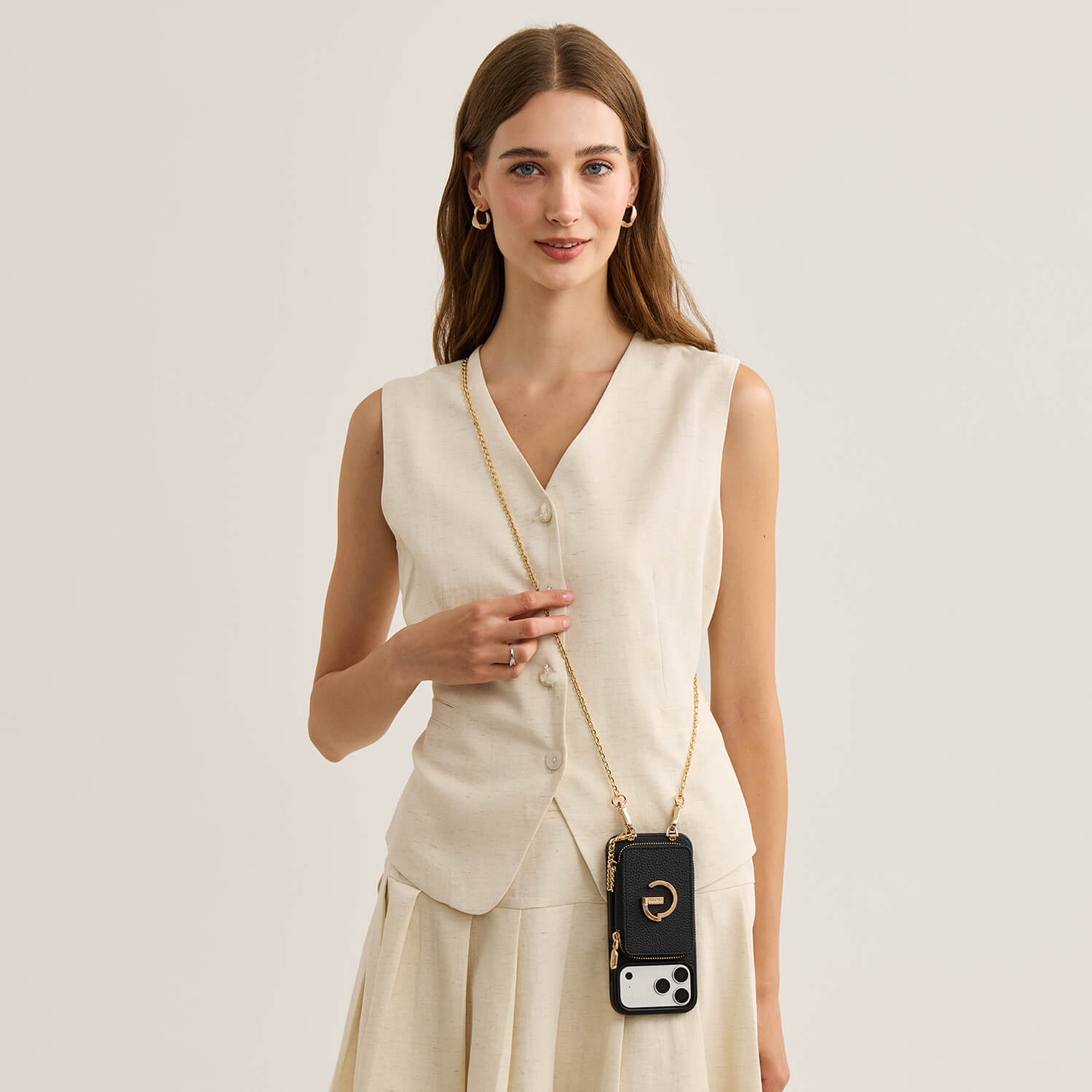 Custype crossbody phone case with magnetic card holder
