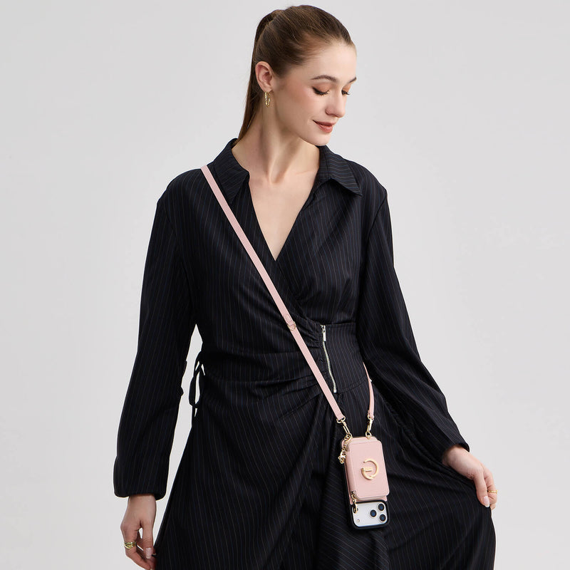 Crossbody Phone Case with Card Holder for Creators Filming on the Move