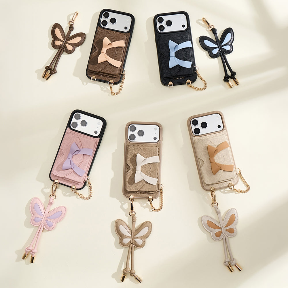 Custype crossbody wallet iPhone case with detachable strap