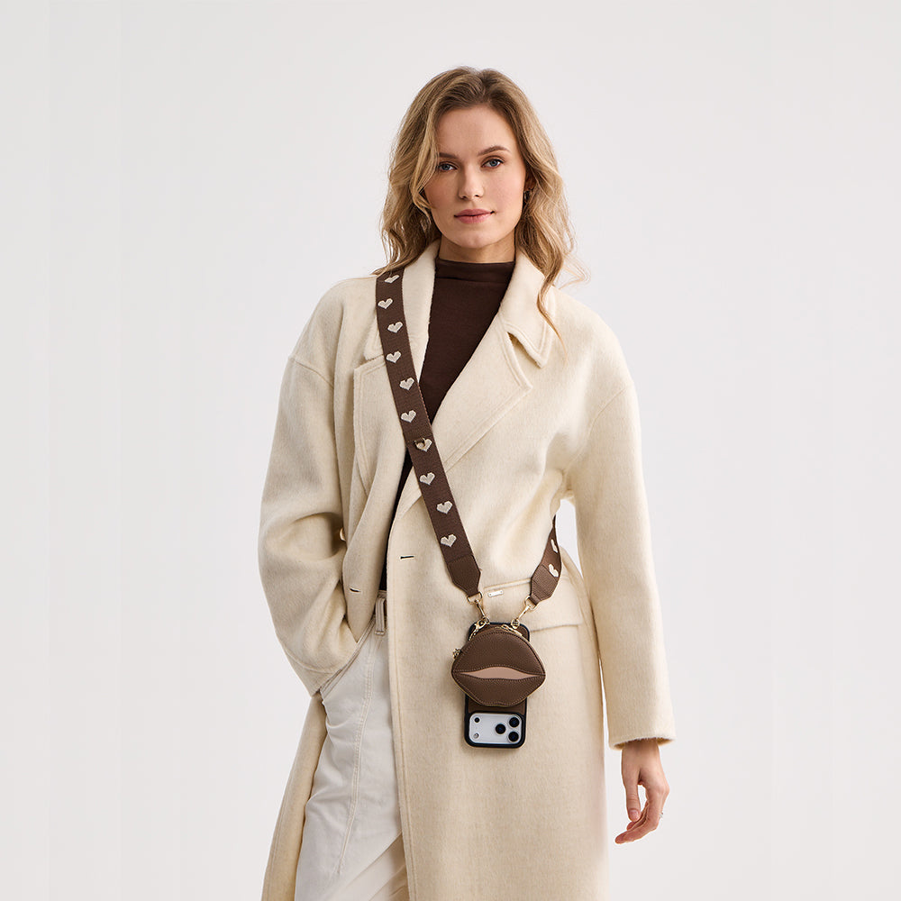 Custypeオリジナルクロスボディスマホケースセット（リストストラップ