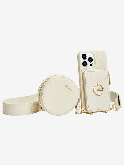 Custype Round bag E Shape iPhone crossbody case phone cover