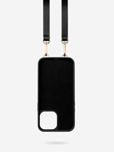 Custype wallet iPhone case with crossbody strap in black 3