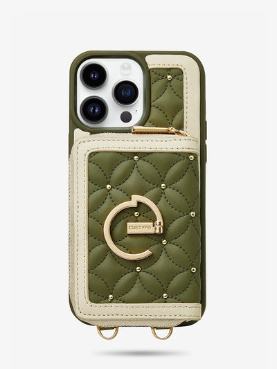 Phone case with holder  iPhone case cover green