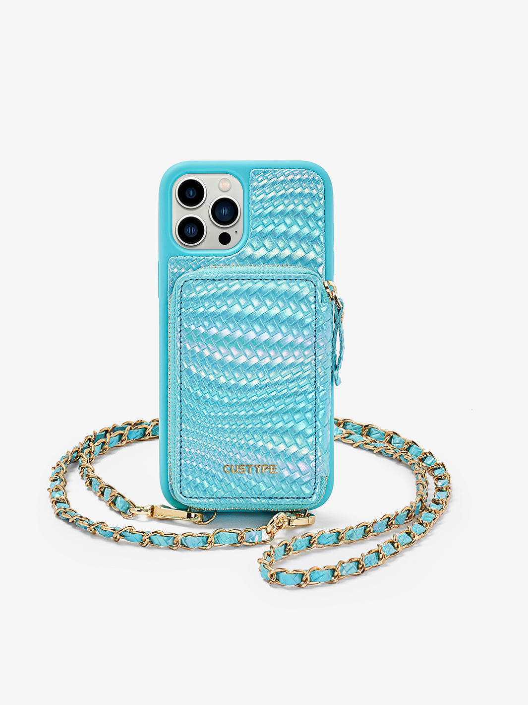 ZipPouch- Ripple Phone Case-blue