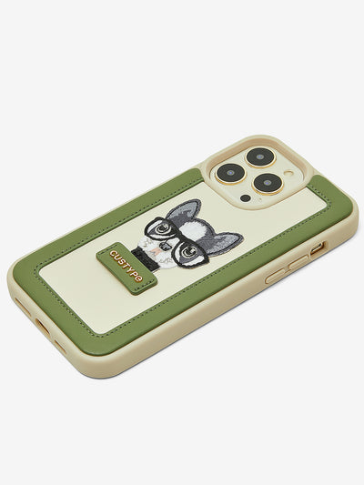 cute puppy phone case in green 14