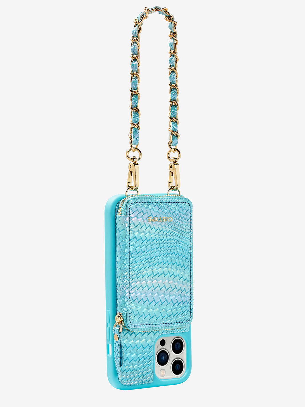 ZipPouch- Ripple Phone Case-blue