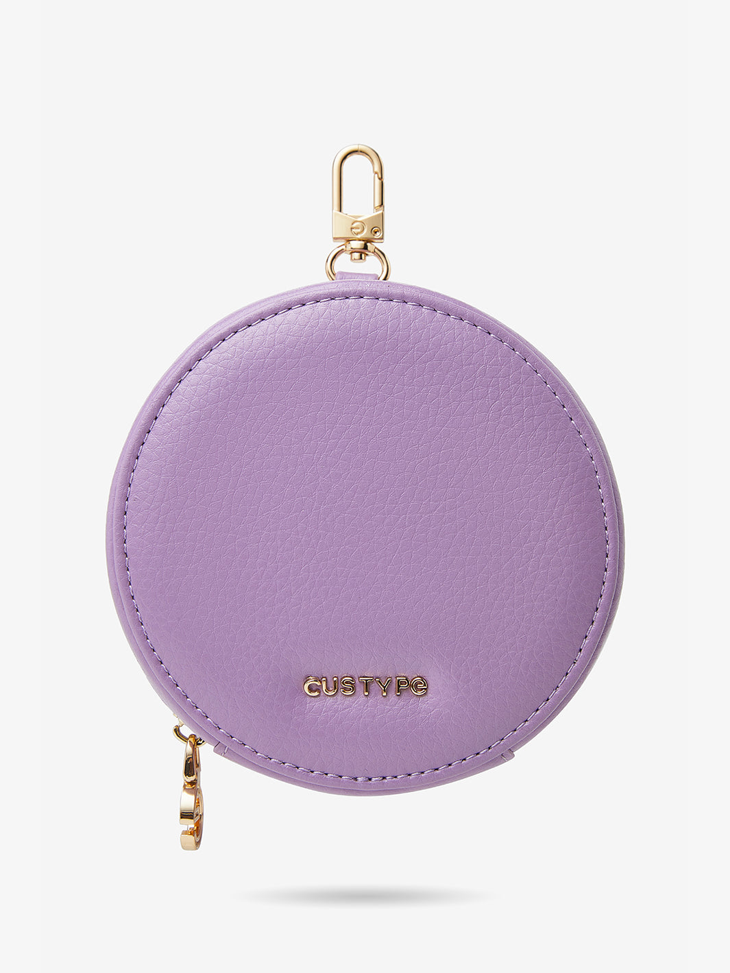 Classic Lychee Round Pouch in Purple