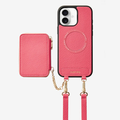 Unique Design Set- Detachable Wireless Charging Crossbody Wallet Phone Case Set