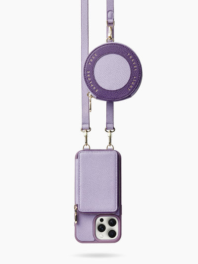 wallet phone case-purple