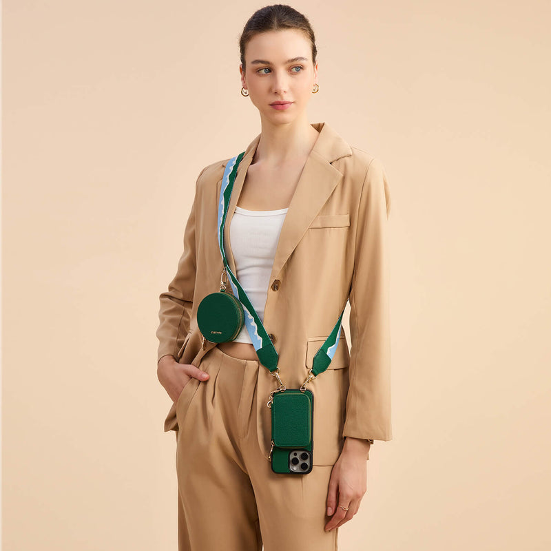 magsafe crossbody phone case Green

