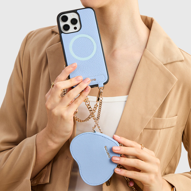 shop phone chainszipper heart pouchiPhone 16 Pro Max
