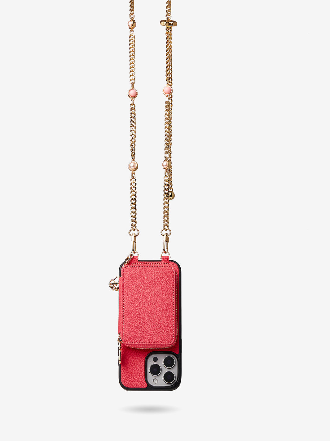 Candy Chain Assembly- Pearl Chain Purse iPhone Case Supporting Magsafe