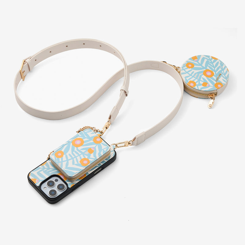 unique designer crossbody phone case with strap, card holder-Custype