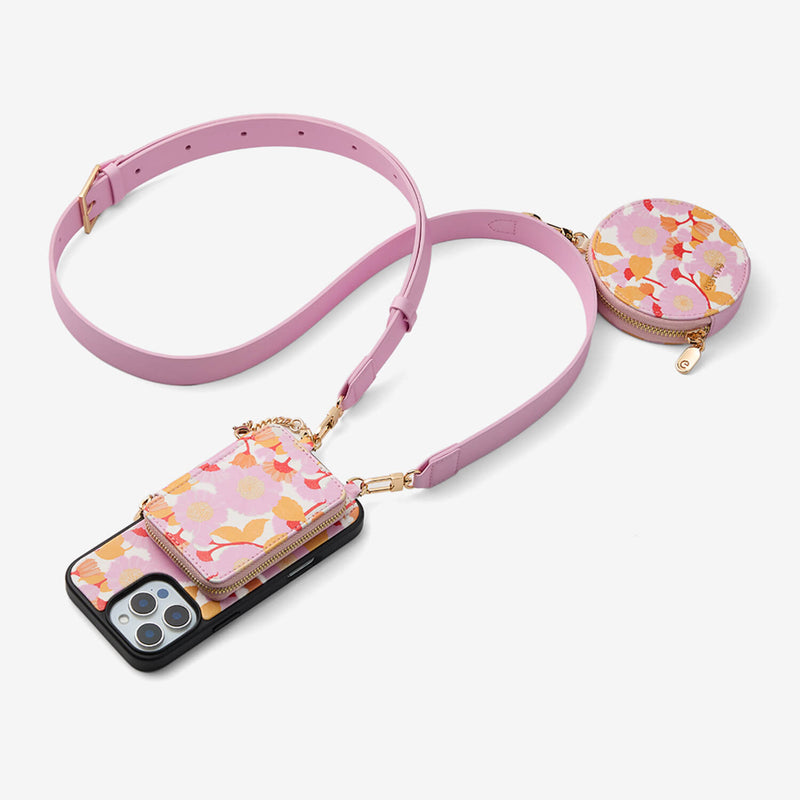 designer phone case with crossbody strap
