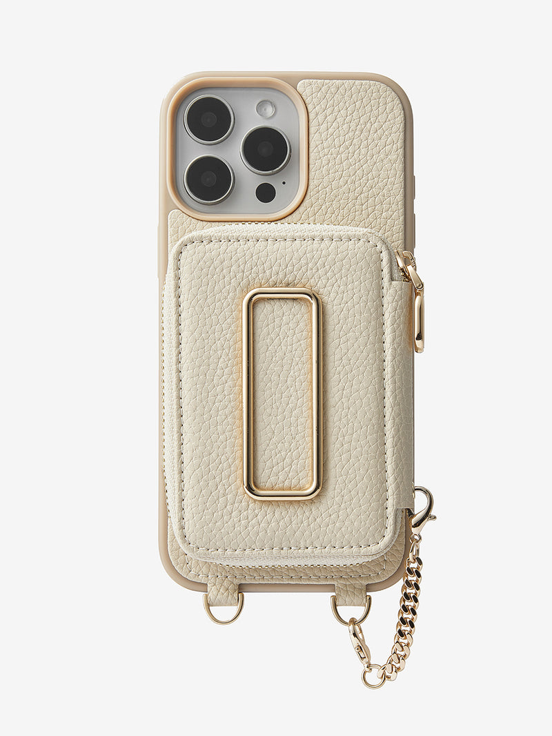 magnetic phone case and wallet Beige

