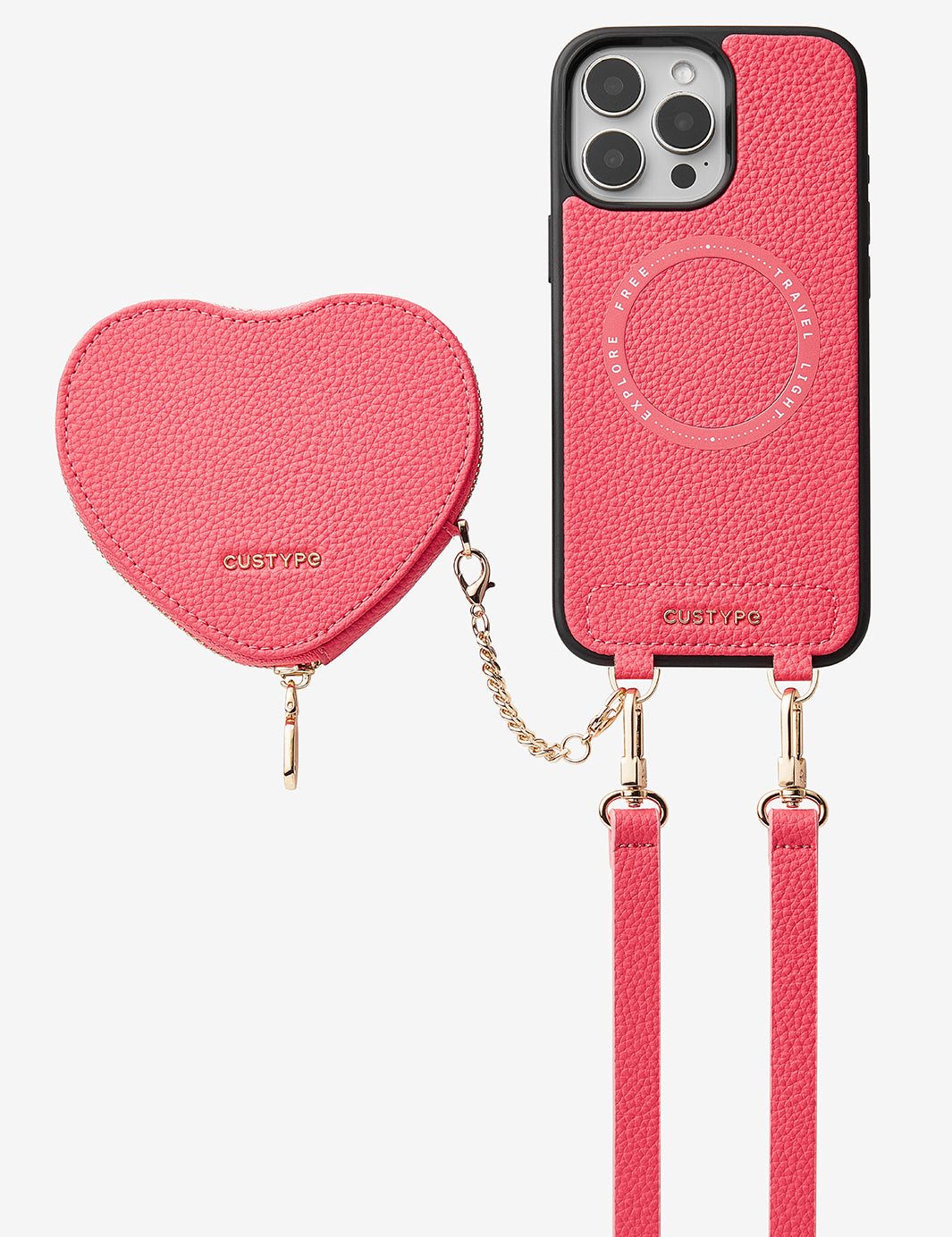 unique iphone cases zipper heart pouch 
Pink
