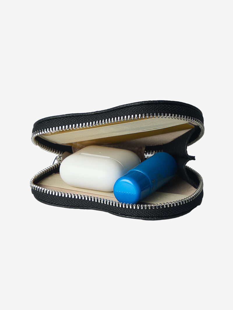 Silver Edge Kit- Detachable Heart Pouch-Mobile Phone Accessories-AIRPODS & LIPSTICK POUCH-Peach Pink-Custype