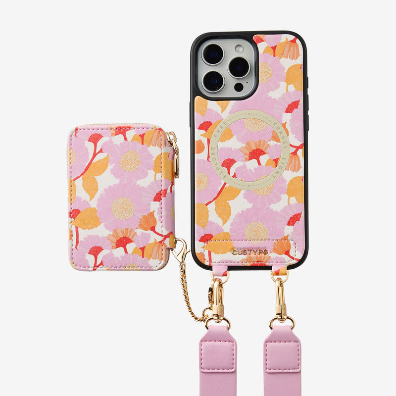 designer phone case with shoulder strap
