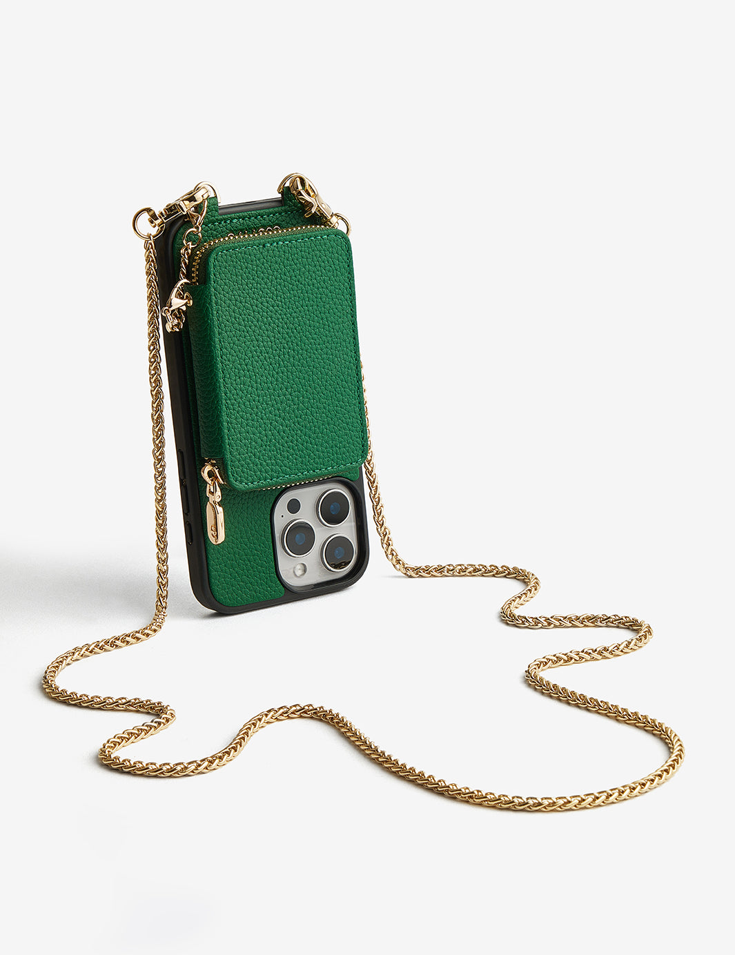 Slim Metal Chain- Removable Magnetic Phone Purse Case with Shoulder Strap-Mobile Phone Cases-DETACHABLE WALLET & PHONE POUCH-Blue-iPhone 16 Pro Max-Custype