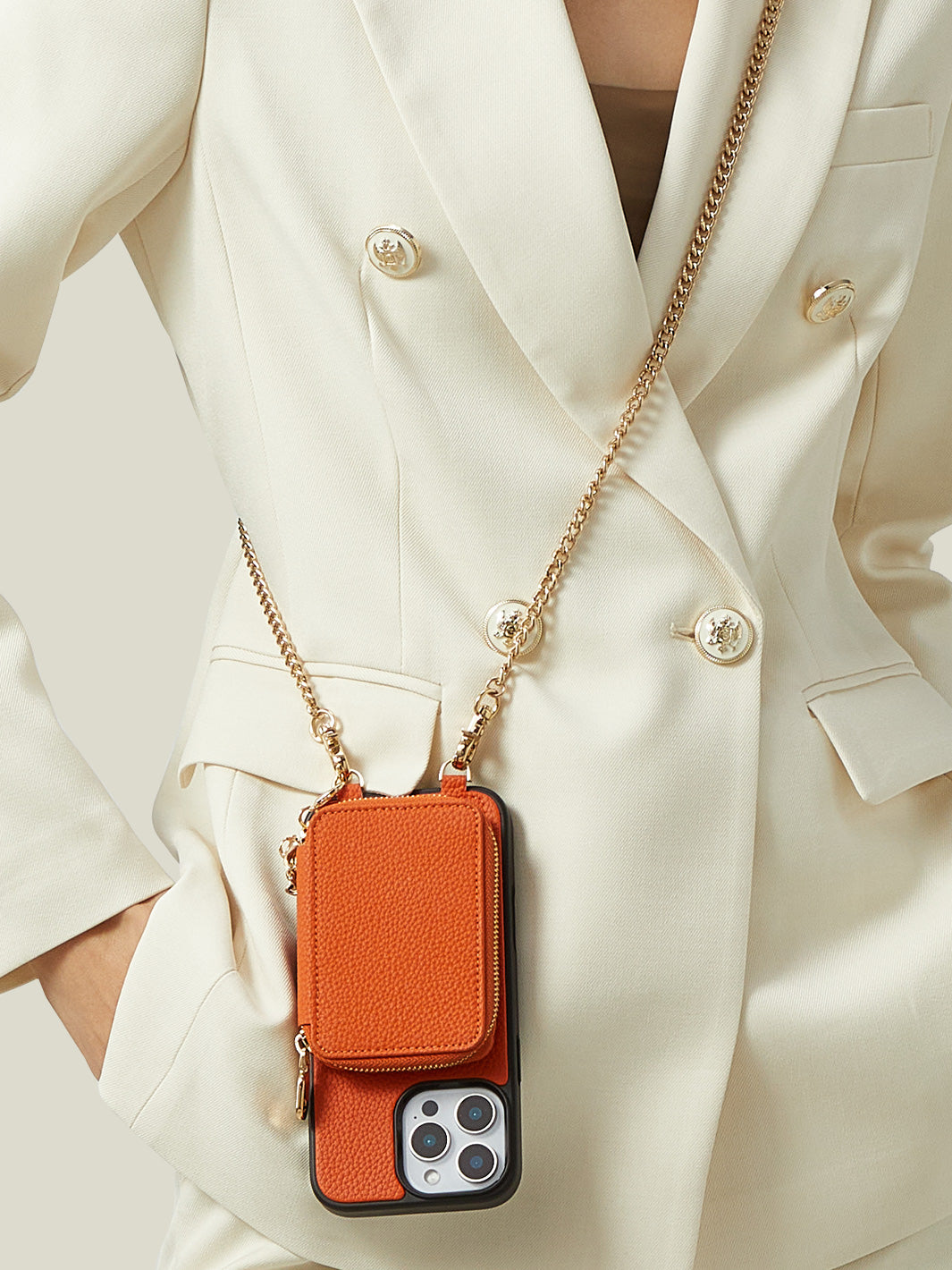 iPhone用ストラップ付き取り外し可能なワイヤレス充電ケース – Custype