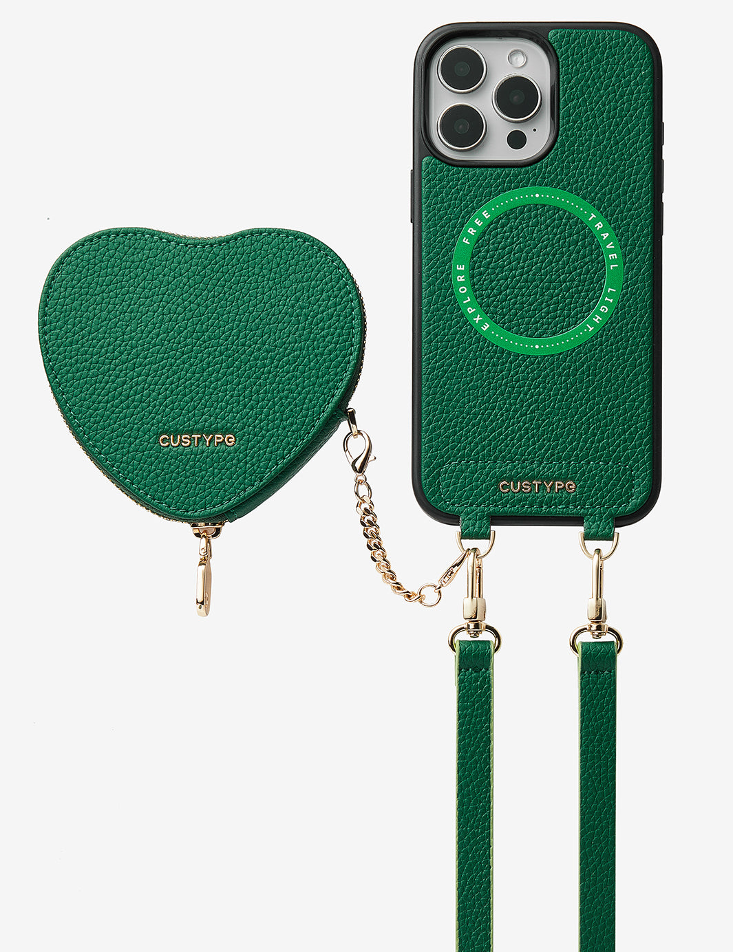 zipper heart pouch iphone magsafe case