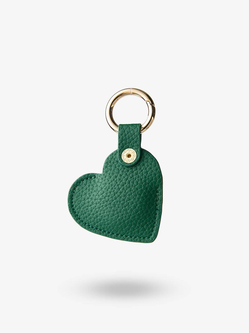 Heart AirTag Case-AirTag Case-Lychee Pattern Leather Mini Zip Pouch-Custype