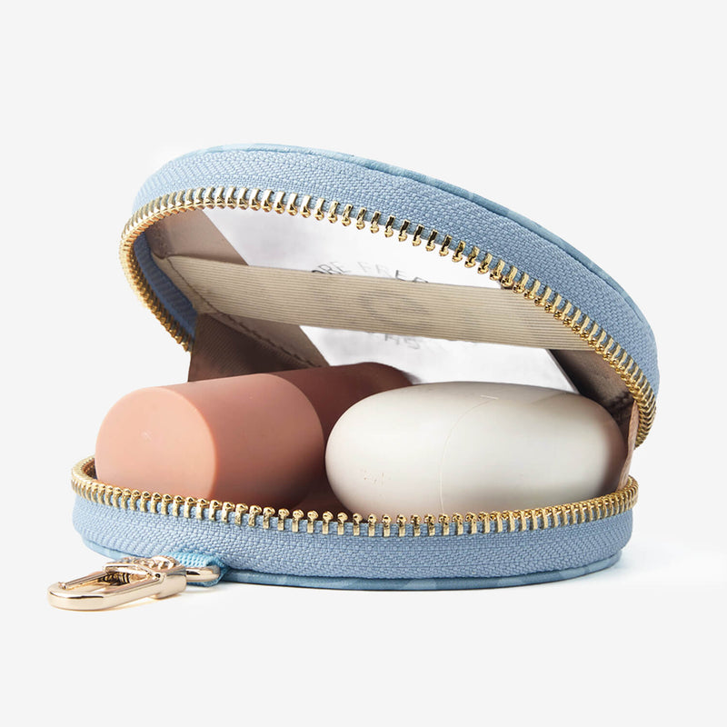 designer circle pouch
