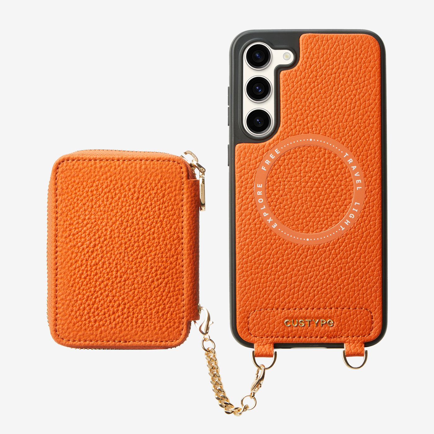 Unique Design Set- Samsung Galaxy Wireless Charging Phone Case With Detachable Wallet