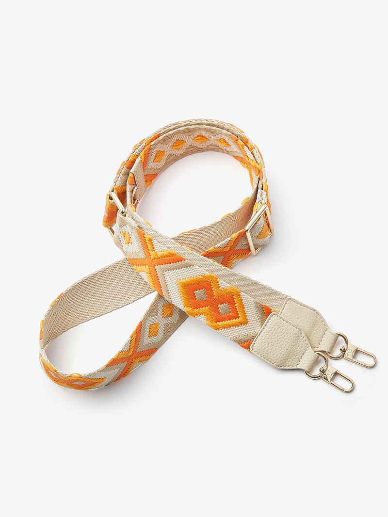 Unique Design Set- Samsung Galaxy Wireless Charging Webbing Crossbody Phone Case Round Pouch Set-Mobile Phone Cases-DETACHABLE WALLET & ROUND POUCH-Beige-Samsung S24 Ultra-Custype