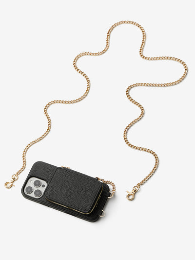 Trendy Chain Series- Magsafe Compatible Wallet Case with Strap for iPhone