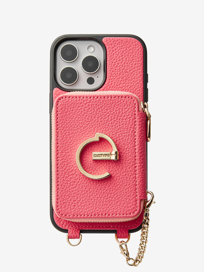Pink travel phone case iPhone 16 pro