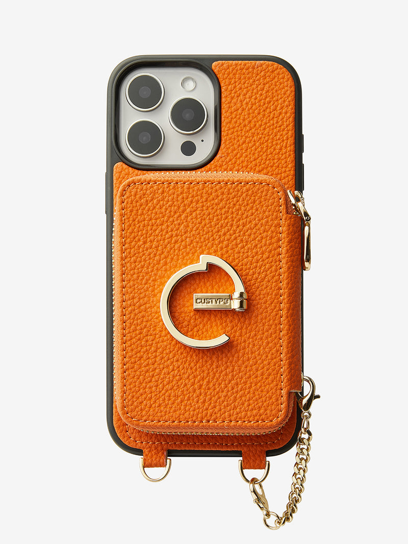 Orange travel phone case
