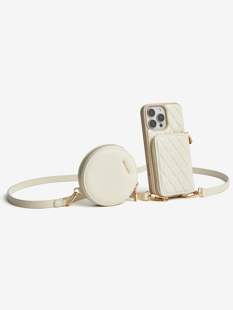 ThreadTrend- Argyle Phone Case Round Pouch Set-Mobile Phone Cases-Custype