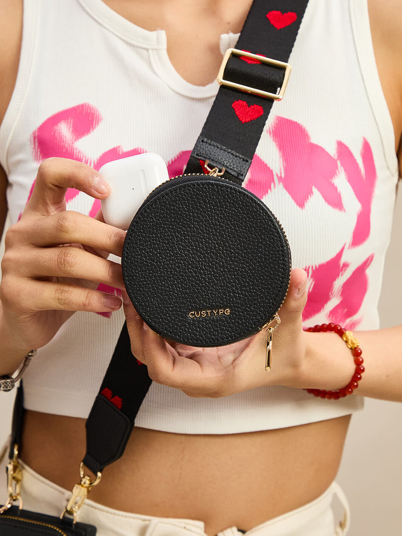 Original Design Set- Samsung Galaxy Webbing Crossbody Phone Case With Magnetic Wallet Round Pouch Set-Mobile Phone Cases-DETACHABLE WALLET & ROUND POUCH-Green-Samsung S25 Ultra-Custype