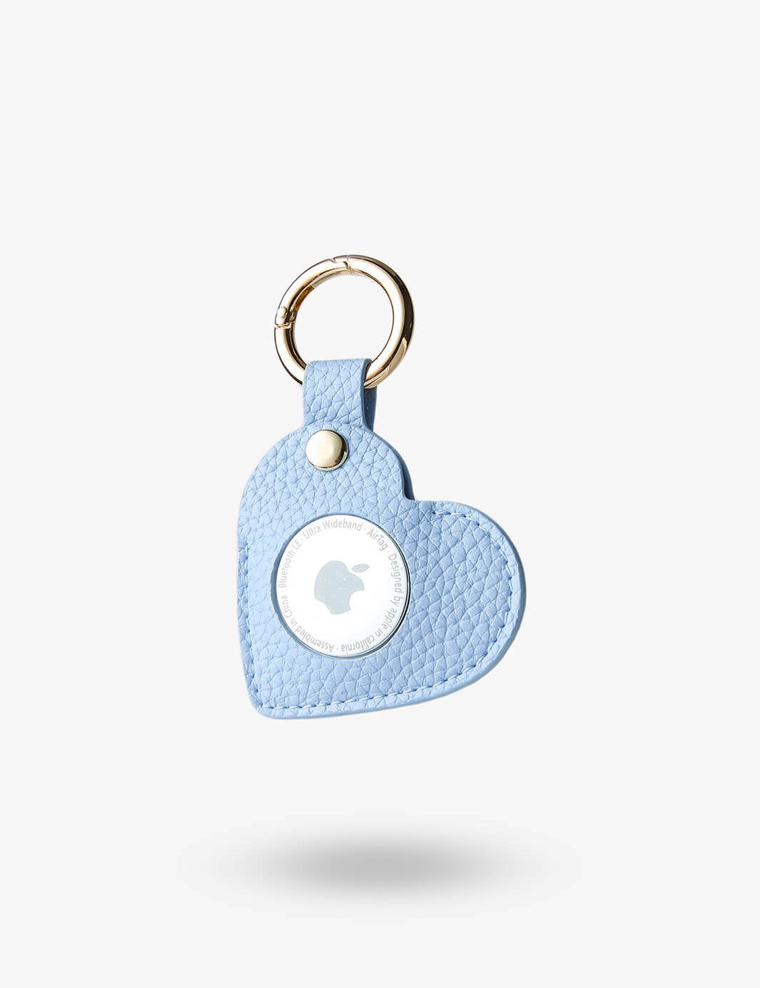 Heart AirTag Case-AirTag Case-Lychee Pattern Leather Mini Zip Pouch-Custype