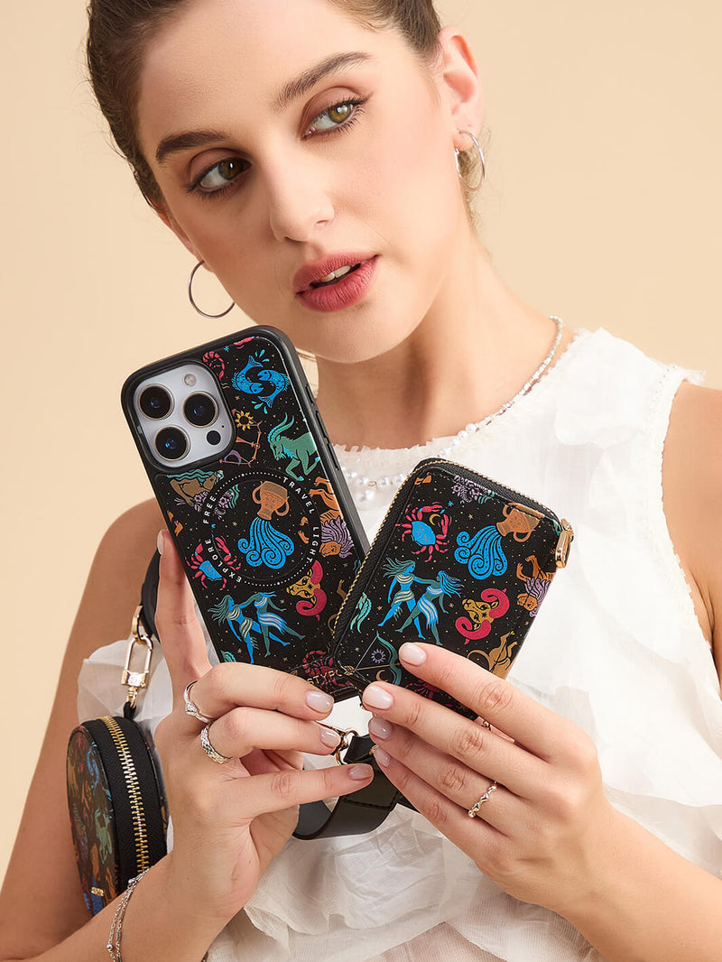 designer phone case with crossbody strap
