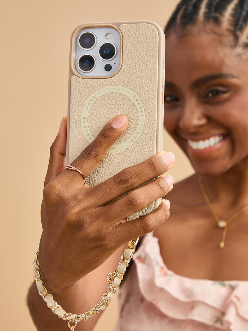 Minimal Style Kit- Magnetic Phone Case with Elegant Wristlet-Mobile Phone Cases-WRISTBAND & PHONE POUCH-Custype