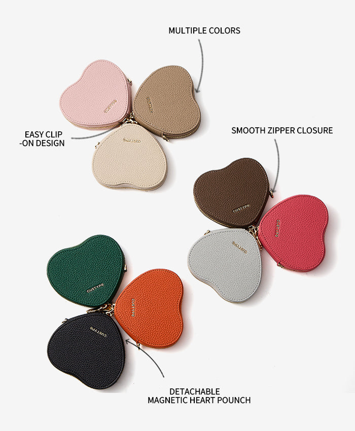 Heart Design Kit- Lychee Pouch Features