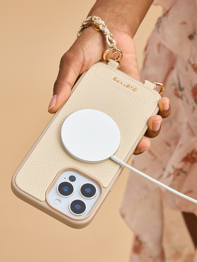 Minimal Style Kit- Magnetic Phone Case with Elegant Wristlet-Mobile Phone Cases-WRISTBAND & PHONE POUCH-Custype