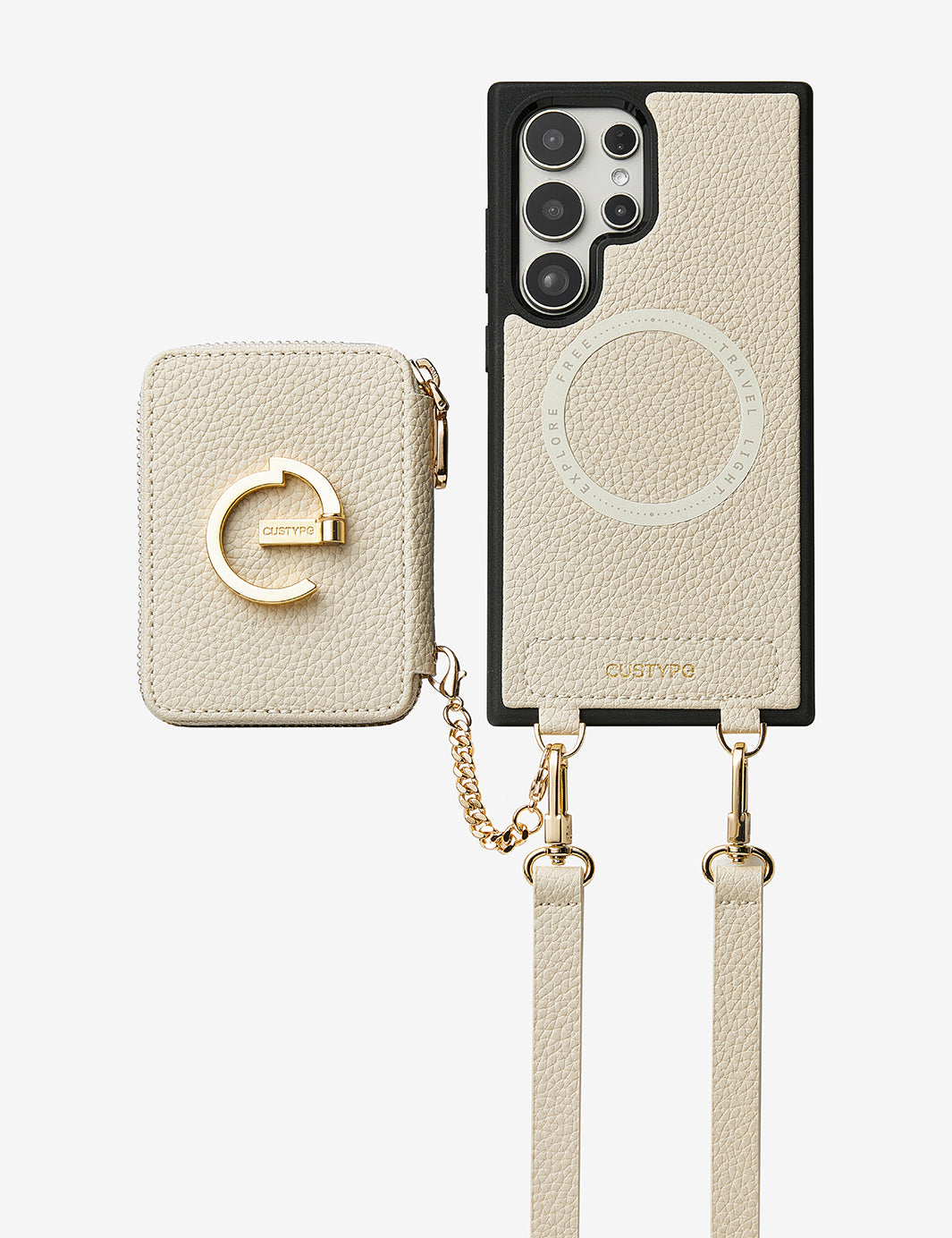 Original Design Set- Samsung Galaxy Wireless Charging Crossbody Phone Case AirPods Pouch Set-Mobile Phone Cases-Custype