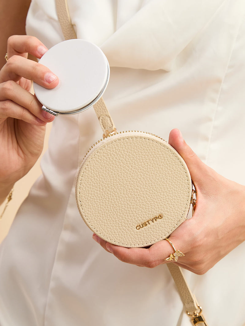 case with strap Beige