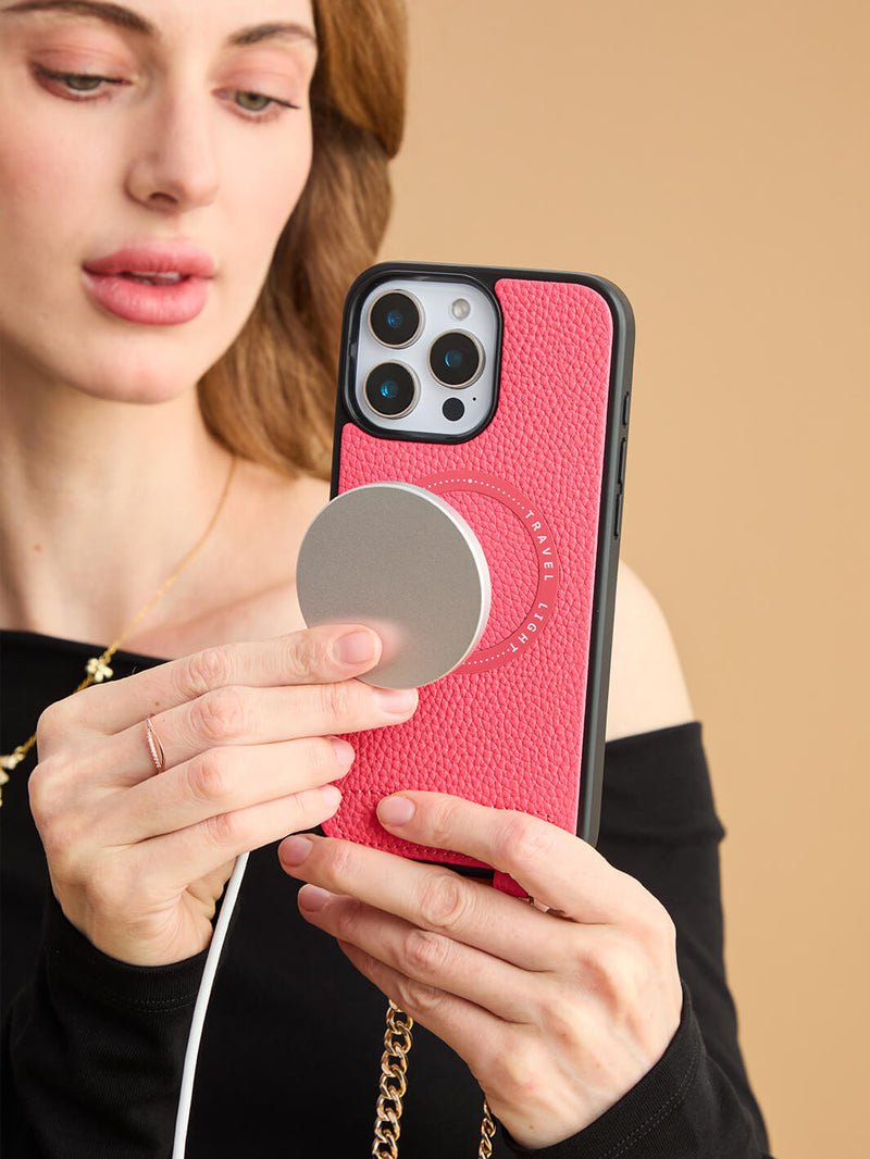 Sleek Design Kit- Magnetic Phone Case with Pearl Chain-Mobile Phone Cases-DETACHABLE WALLET & ROUND POUCH-Custype