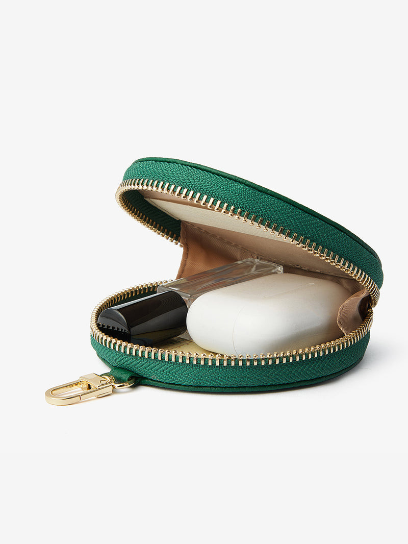 zipper round pouch round coin purse
