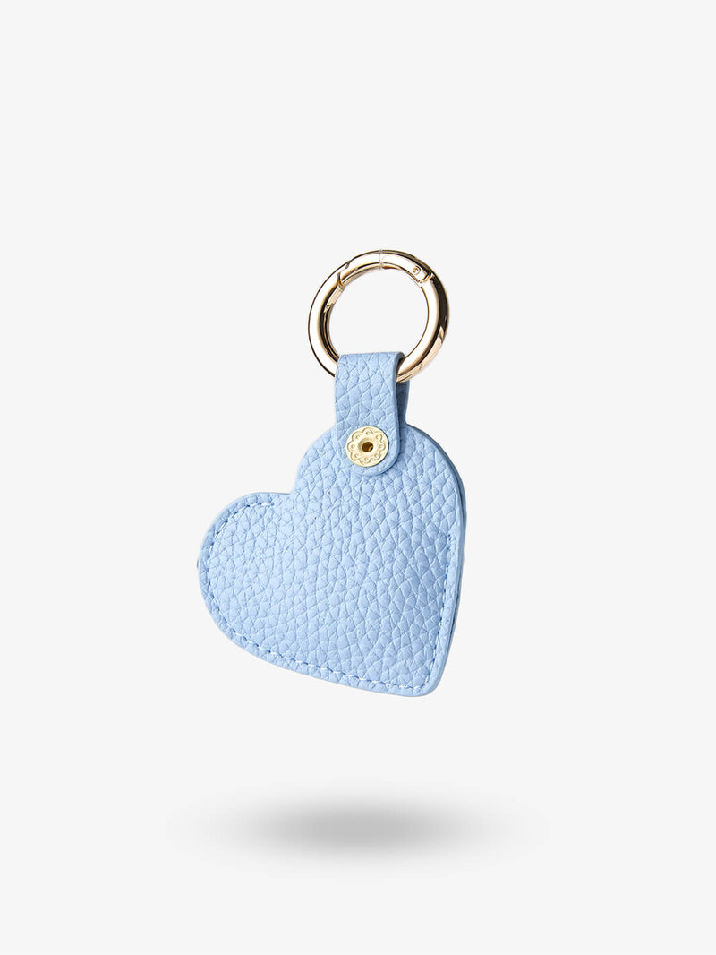 Heart AirTag Case-AirTag Case-Lychee Pattern Leather Mini Zip Pouch-Custype