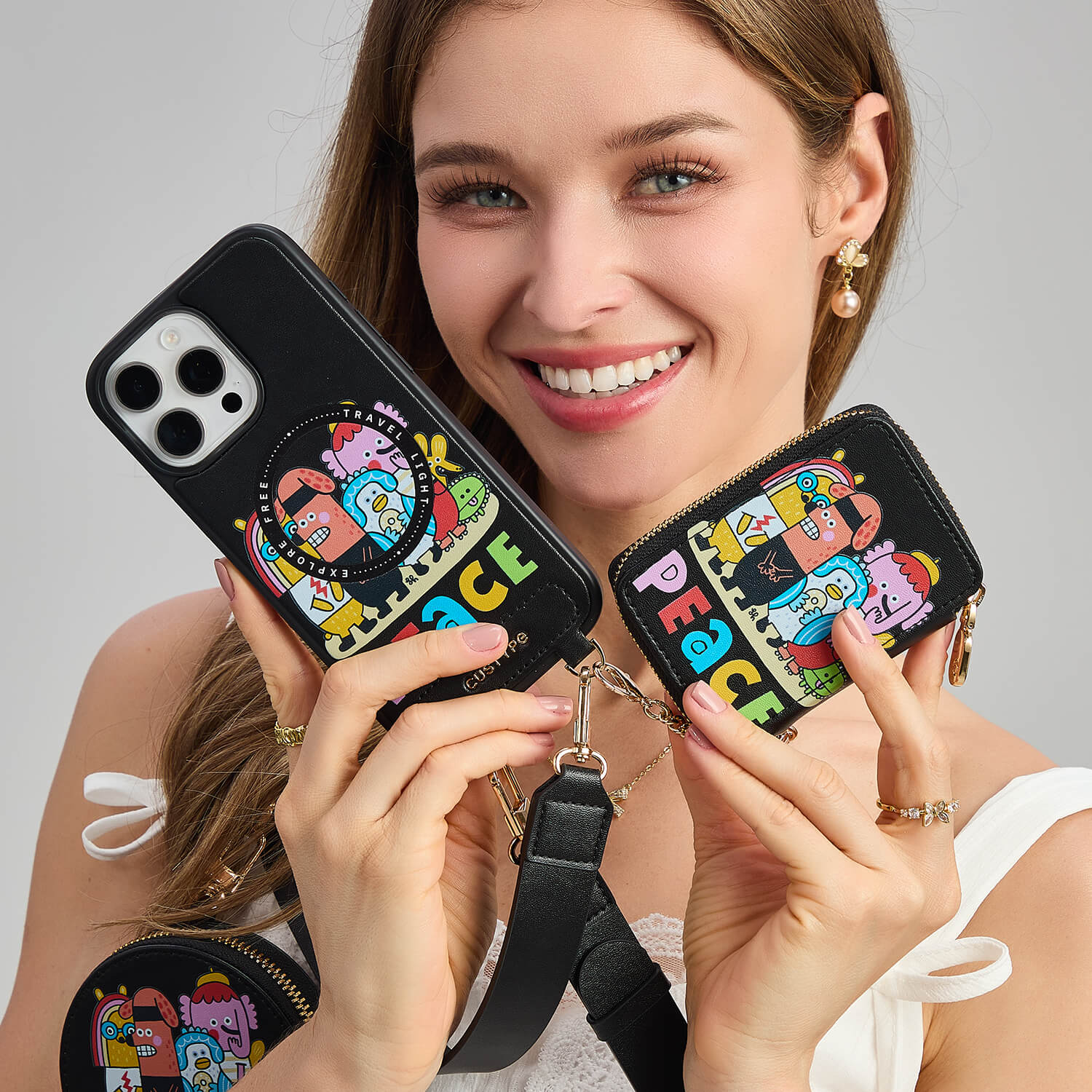 『moani スマホケース』 Linzie Hunter- Childhood Theme iPhone Wallet Case Set – Custype