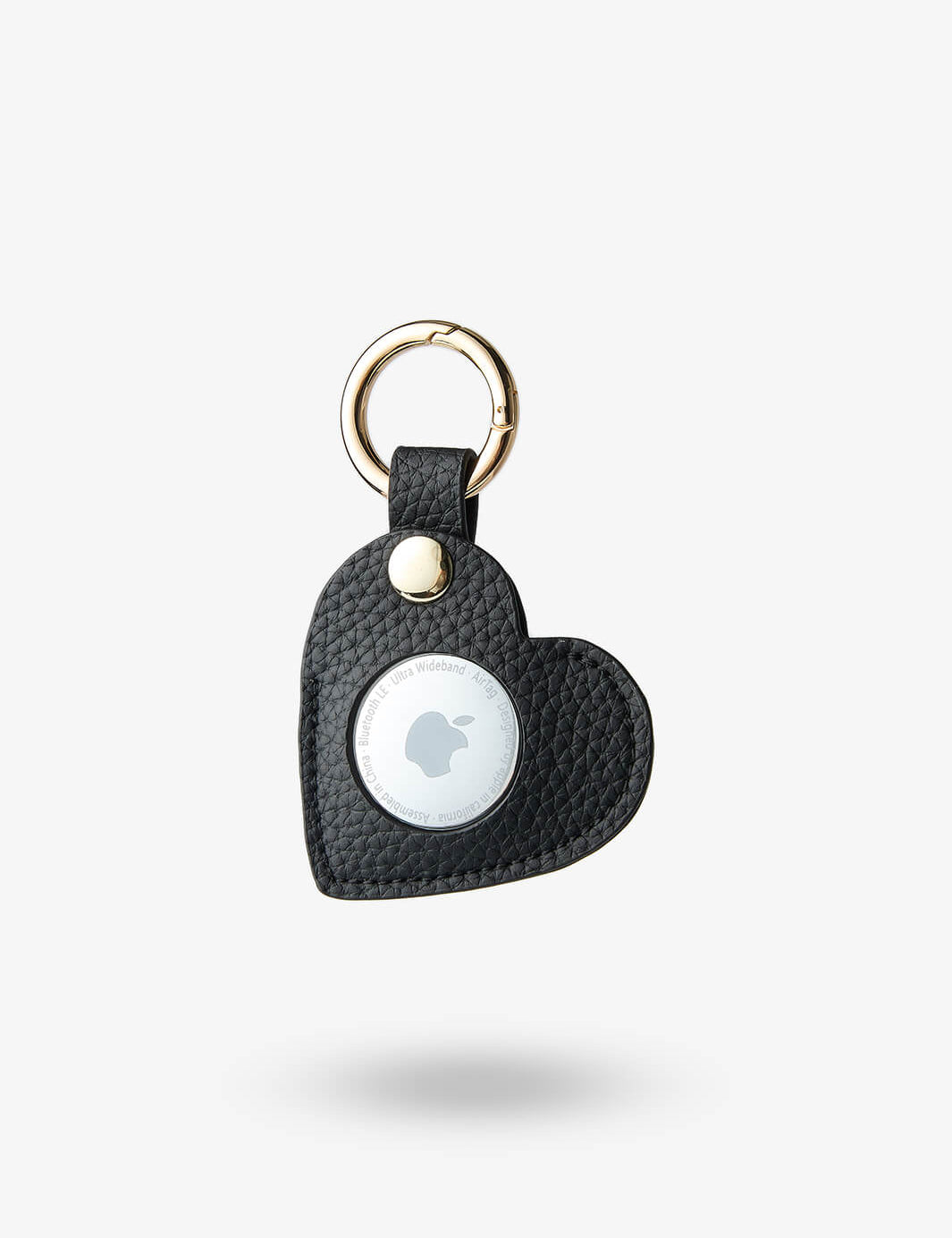 Heart AirTag Case-AirTag Case-Lychee Pattern Leather Mini Zip Pouch-Custype